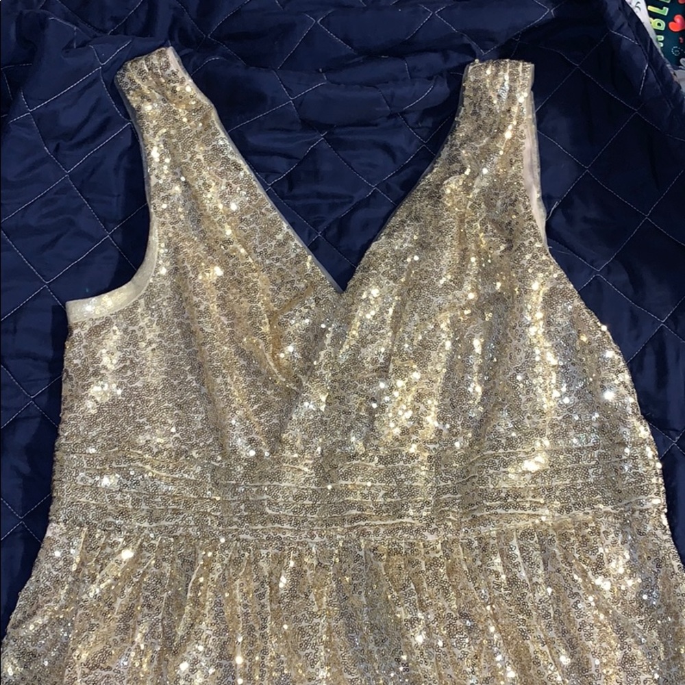 Gold Sequin Dress
